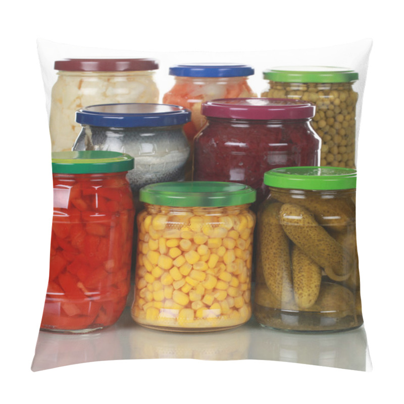 Personality  Preserved Vegetables In Glass Jars Pillow Covers