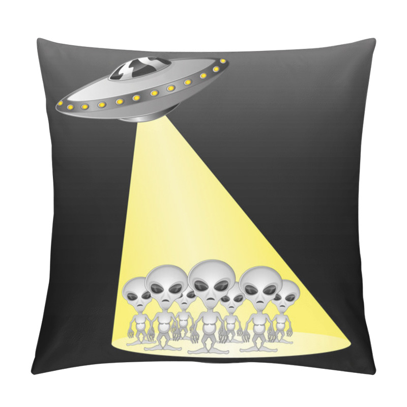 Personality  Vector Illustration. Aliens Pillow Covers