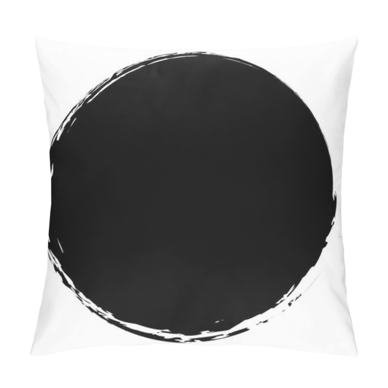 Personality  Grunge Circle Blob, Blotch Vector Illustration Pillow Covers