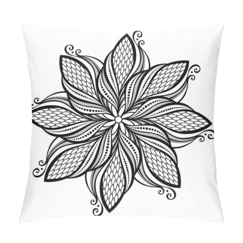 Personality  Beautiful Deco Mandala (Vector) Pillow Covers