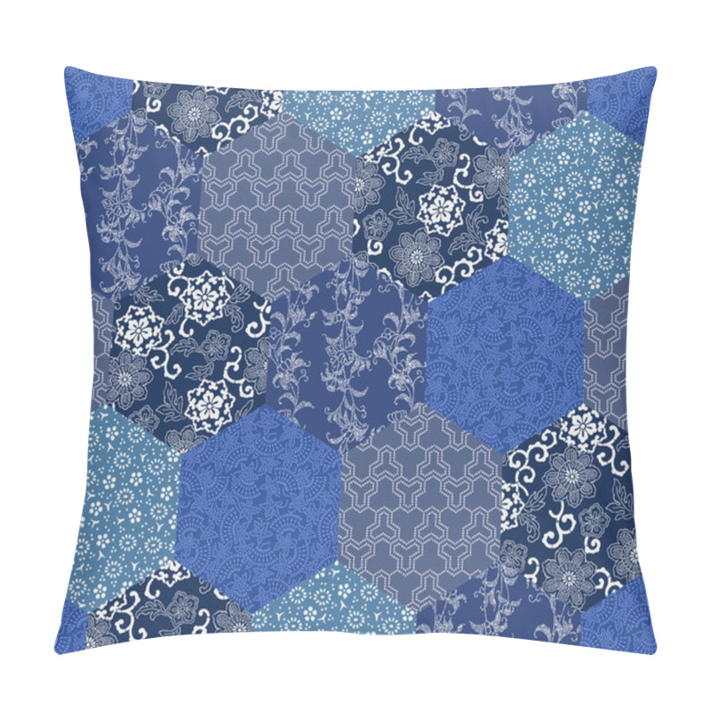 Personality  Japanese Style Pattern Patchwork Pillow Covers