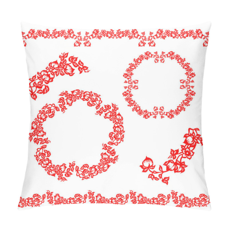 Personality   The Chinese Floral Ornament Pillow Covers