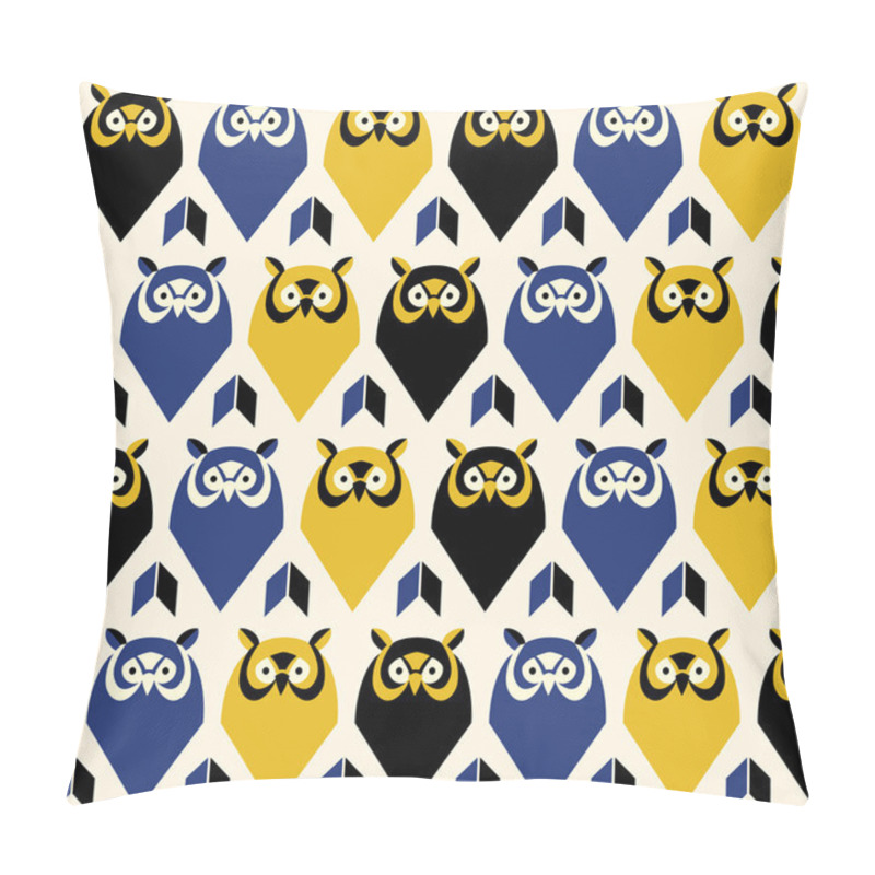 Personality  Seamless Pattern With Owls. Pillow Covers