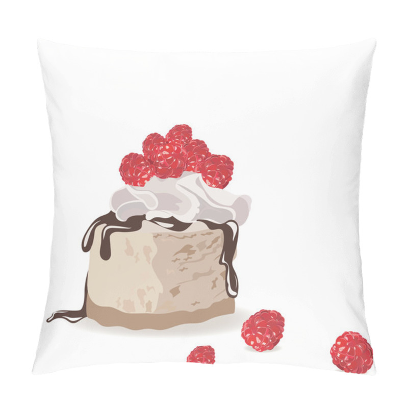 Personality  A Piece Of Delicious Cake Isolated Pillow Covers