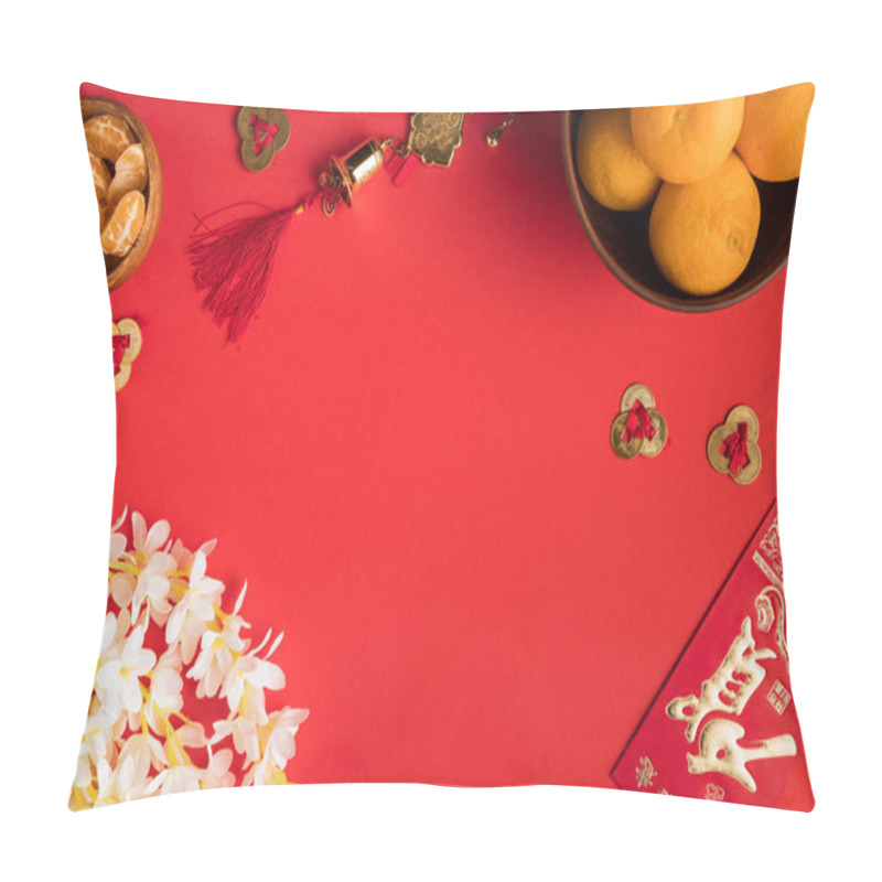 Personality  Chinese Decorations And Tangerines Pillow Covers