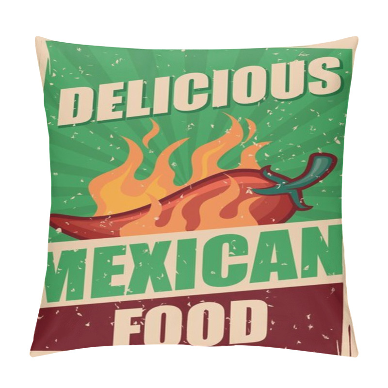 Personality  Delicious Mexican Food Poster Pillow Covers