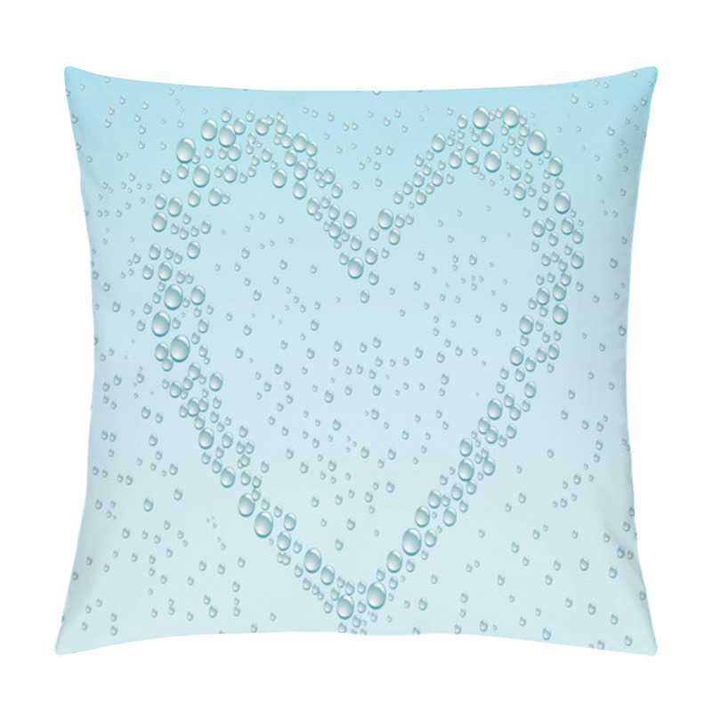 Personality  Drops_heart_background Pillow Covers