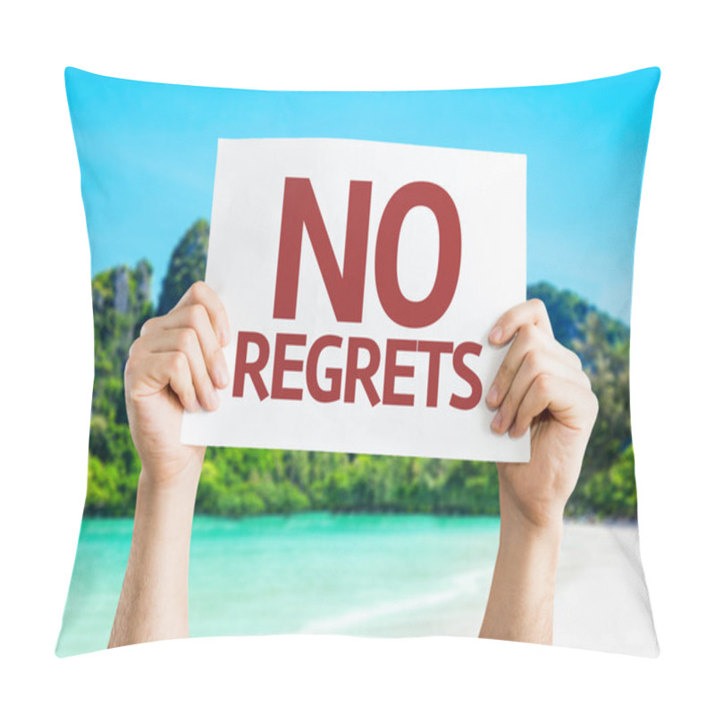 Personality  No Regrets Card Pillow Covers