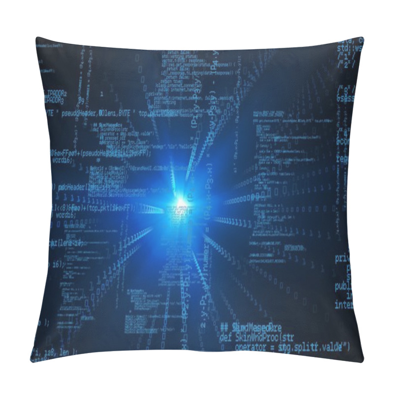 Personality  Composite Of Programming Graphic Pillow Covers