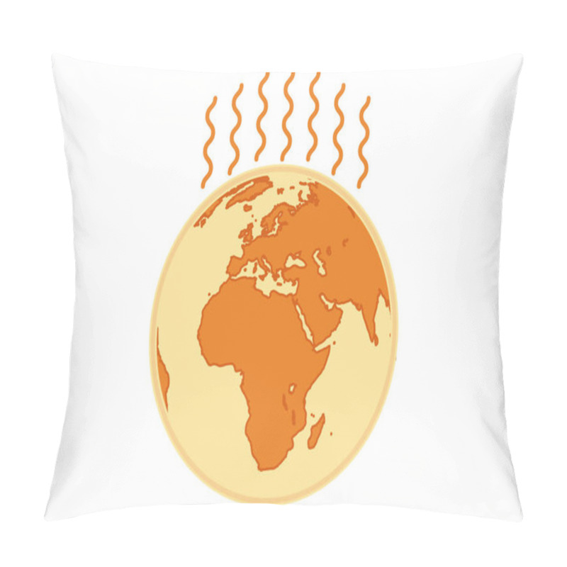 Personality  Warm Planet Earth Suffering Global Warming Pillow Covers