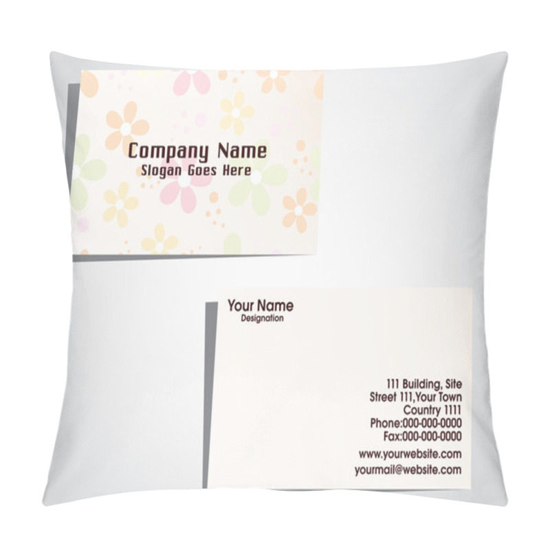 Personality  Vector Illustration Of Business Card Pillow Covers