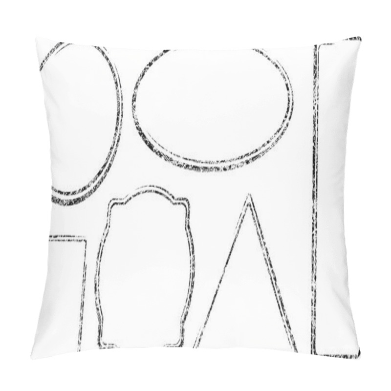 Personality  Calligraphic Frames Set Pillow Covers