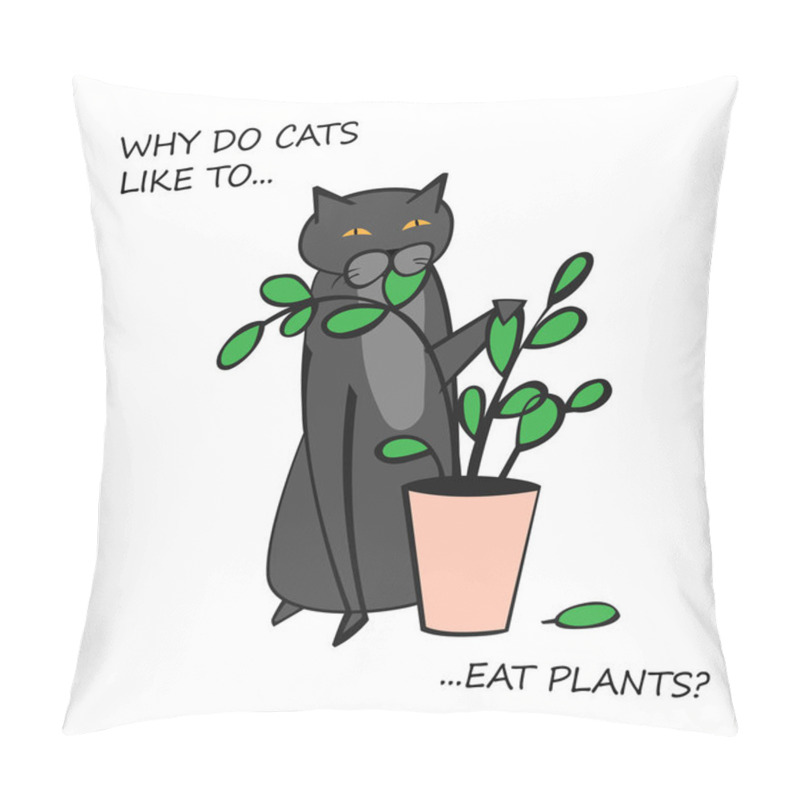 Personality  Cat Behavior Image Pillow Covers