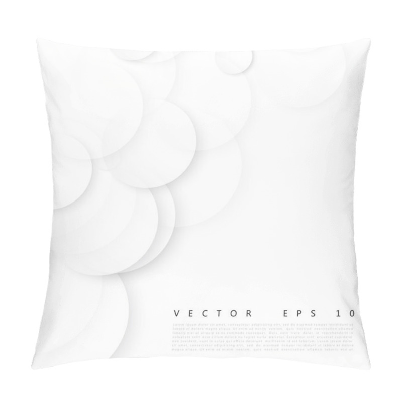 Personality  Vector Paper Circle Banner.  Pillow Covers