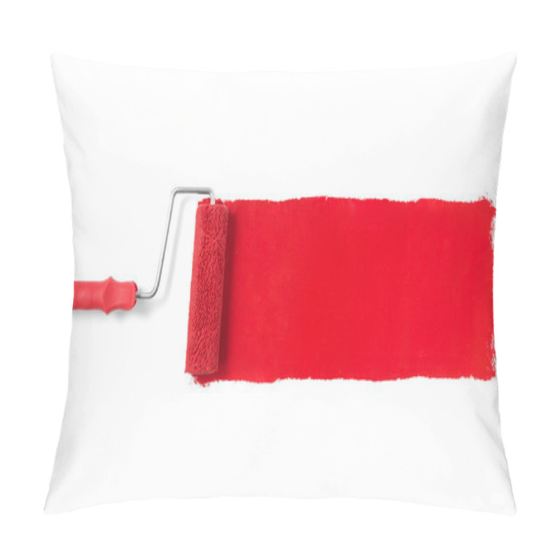 Personality  Paint Roller On White Pillow Covers