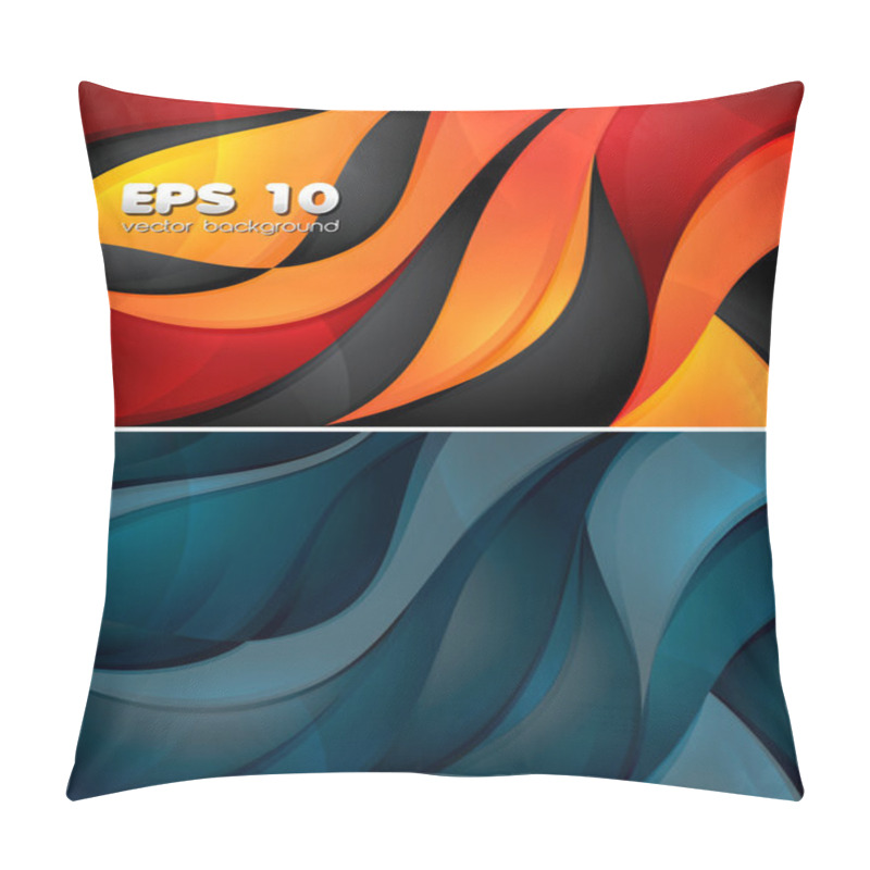 Personality  Curvy Abstract Background Pillow Covers