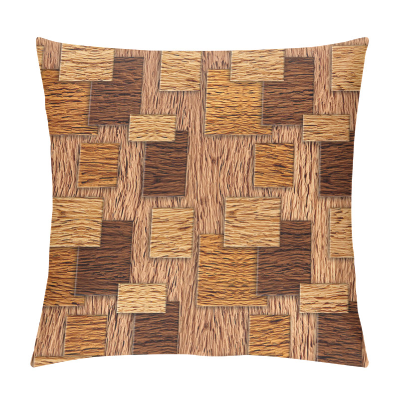 Personality  Interior Wall Panel Pattern - Decorative Tile Pattern - Wood Texture Pillow Covers