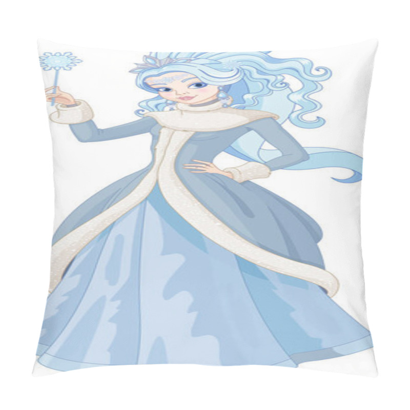 Personality   Snow Queen Holding Magic Wand Pillow Covers