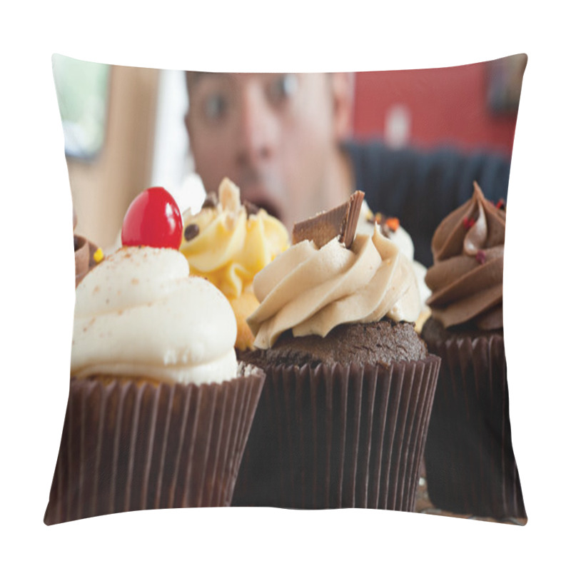 Personality  Man Wants To Eat Cupcakes Pillow Covers