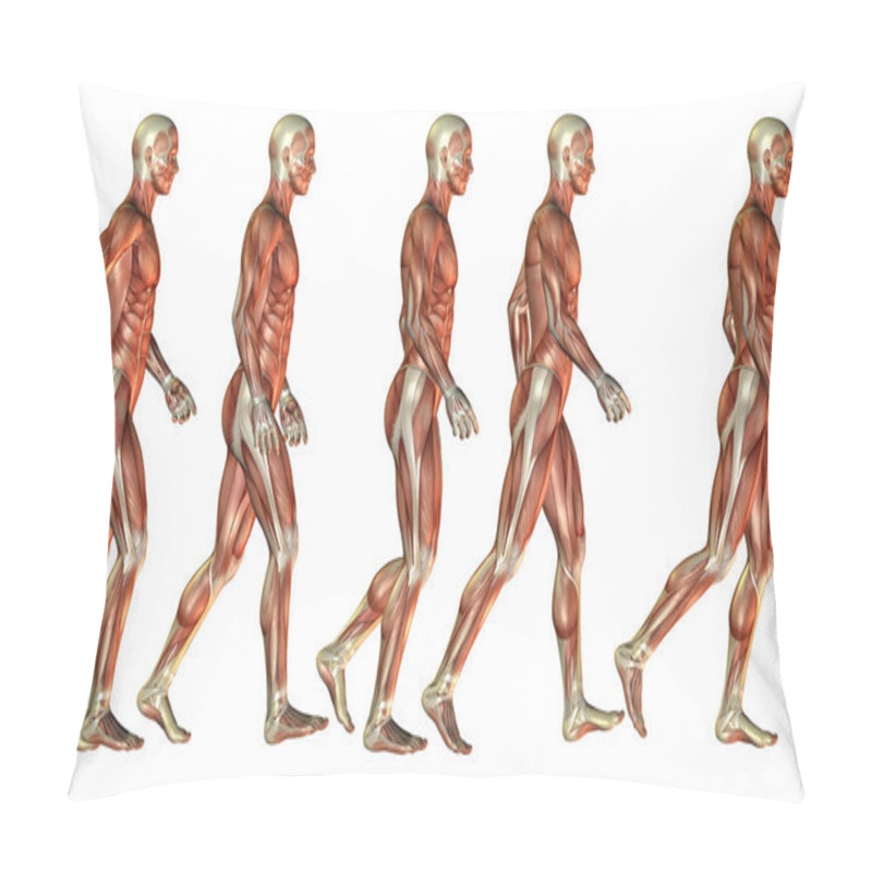 Personality  Running Male Muscle Study Pillow Covers