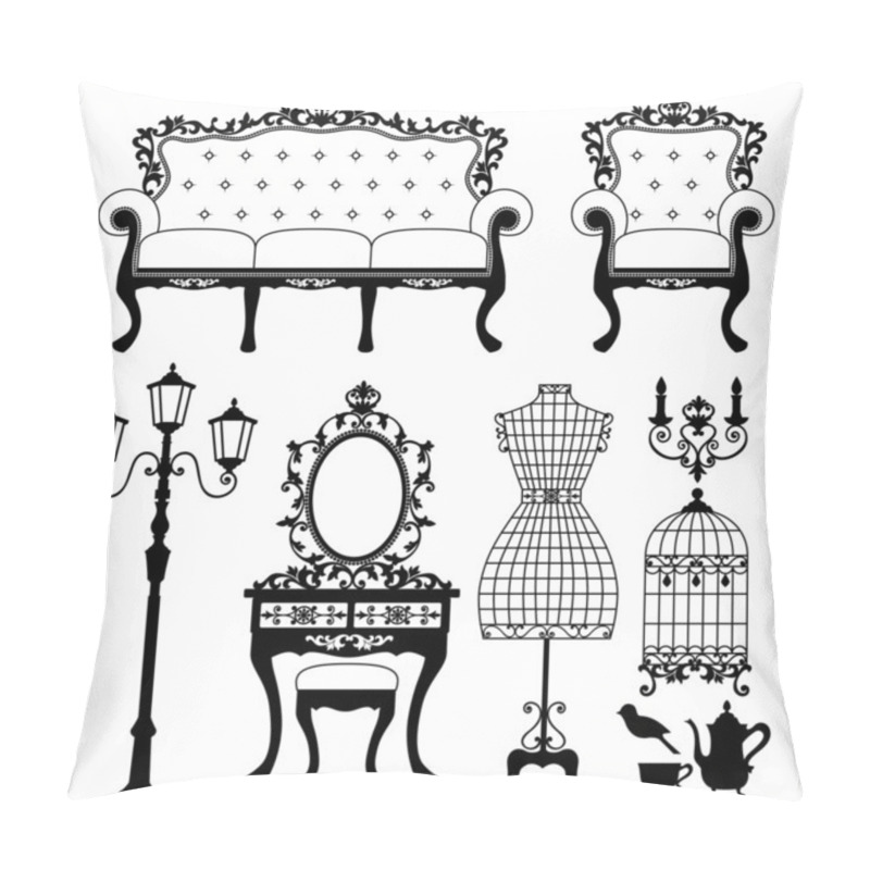 Personality  Antique Furniture Pillow Covers