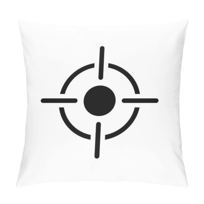 Personality  Shoot  Vector Glyph Flat Icon Pillow Covers