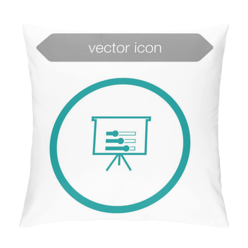 Personality  Presentation Board Icon Pillow Covers