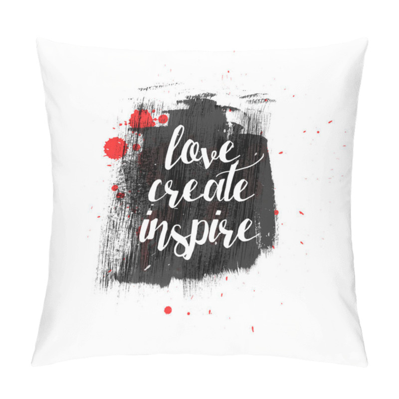 Personality  Love Create Inspire Typography Pillow Covers