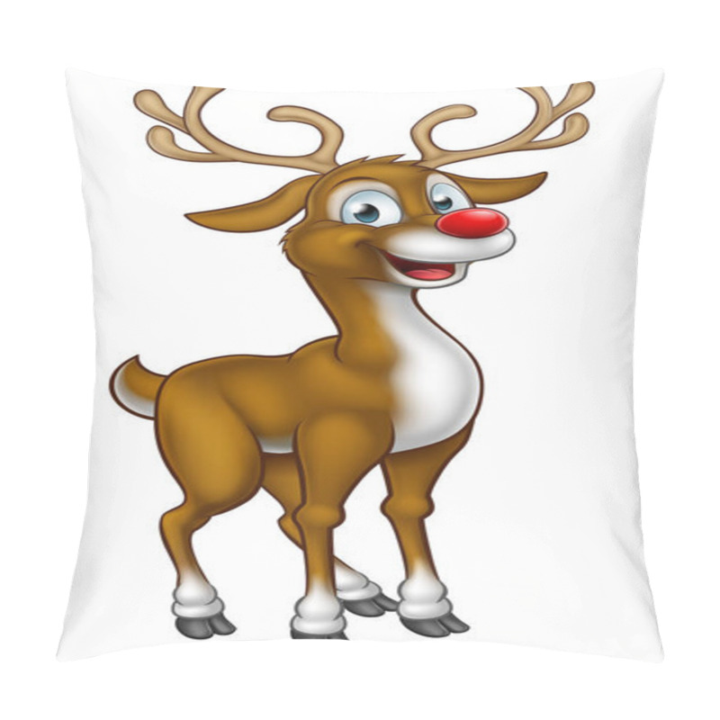 Personality  Reindeer Christmas Cartoon Character Pillow Covers