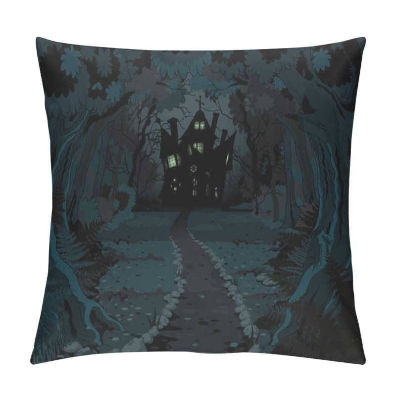 Personality  Spooky Haunted House Pillow Covers