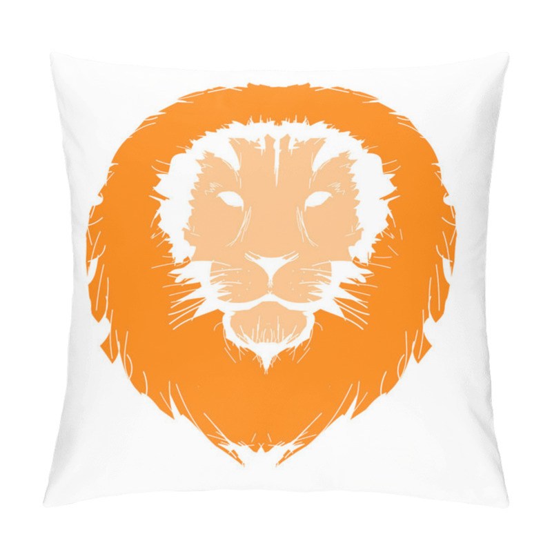 Personality  Sketch Of Lion's Head For Your Design Pillow Covers