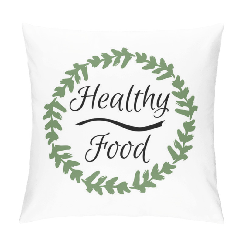 Personality  Healthy Food Vector Frame Pillow Covers