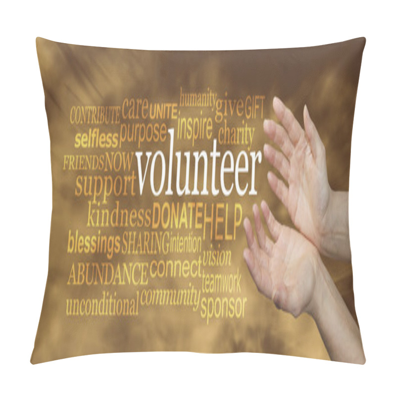 Personality  Volunteer Request Word Cloud Pillow Covers