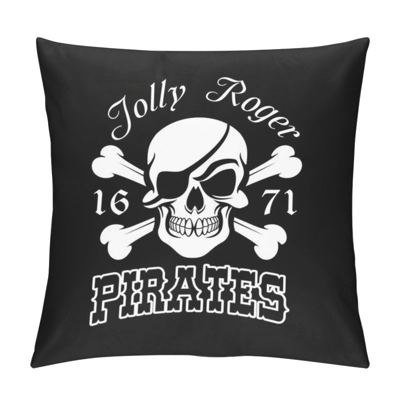 Personality  Pirate Skull And Crossbones, Jolly Roger Symbol Pillow Covers