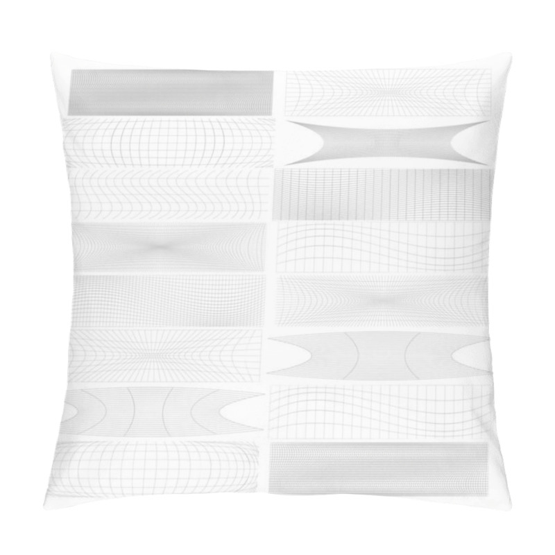 Personality  Set Of Rectangles W Distort, Deform Effect Vector Illustration Pillow Covers