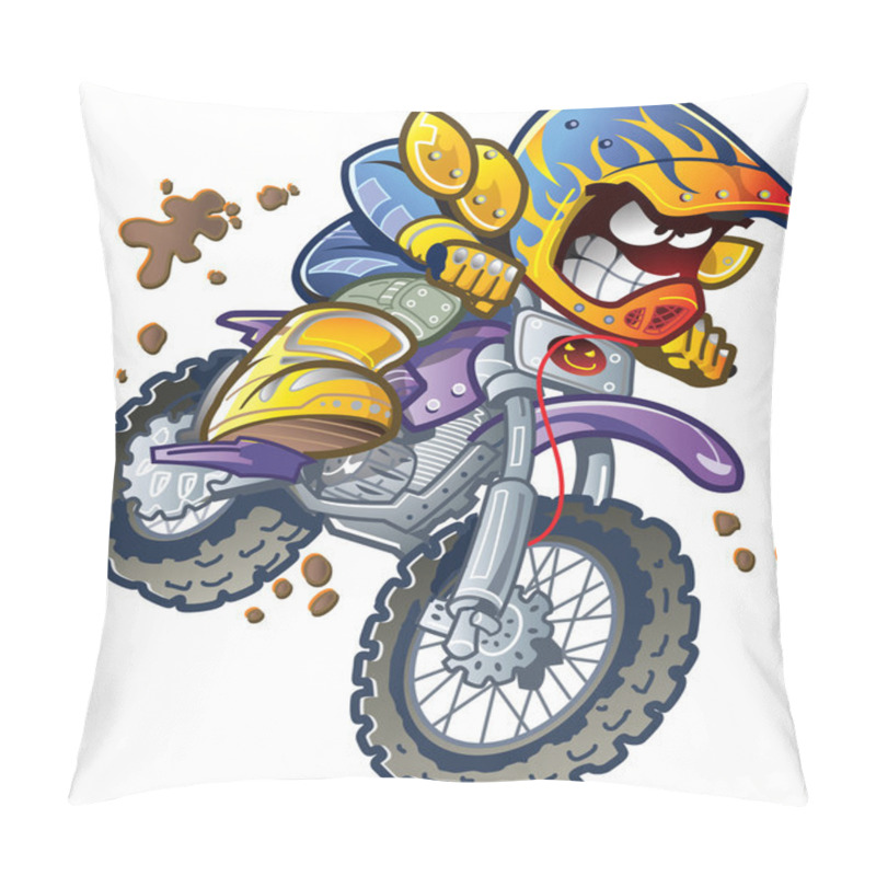 Personality  Dirt Bike Rider Pillow Covers