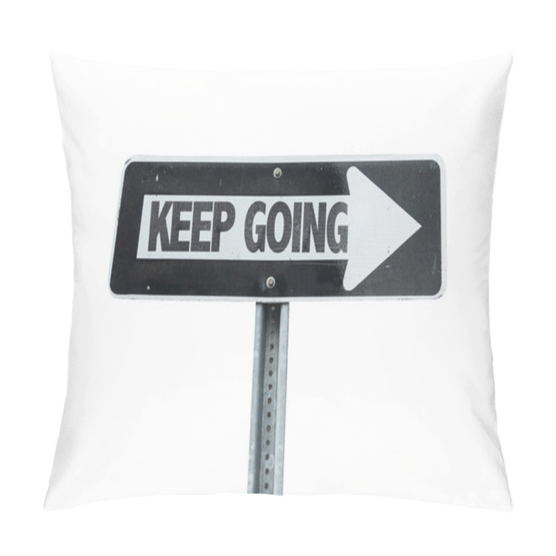 Personality  Keep Going Direction Sign Pillow Covers