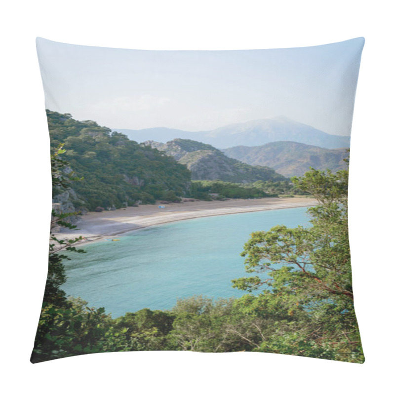 Personality  Aerial View Of Sea, Trees And Mountains During Daytime In Cappadocia, Turkey  Pillow Covers