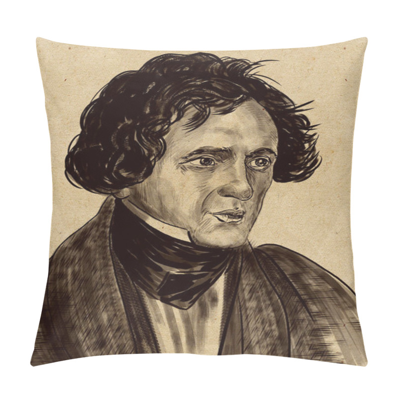 Personality  Jakob Ludwig Felix Mendelssohn Bartholdy, Born And Widely Known As Felix Mendelssohn,  Was A German Composer, Pianist, Organist And Conductor  Pillow Covers