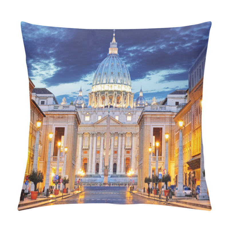 Personality  The Papal Basilica Of Saint Peter In The Vatican Pillow Covers