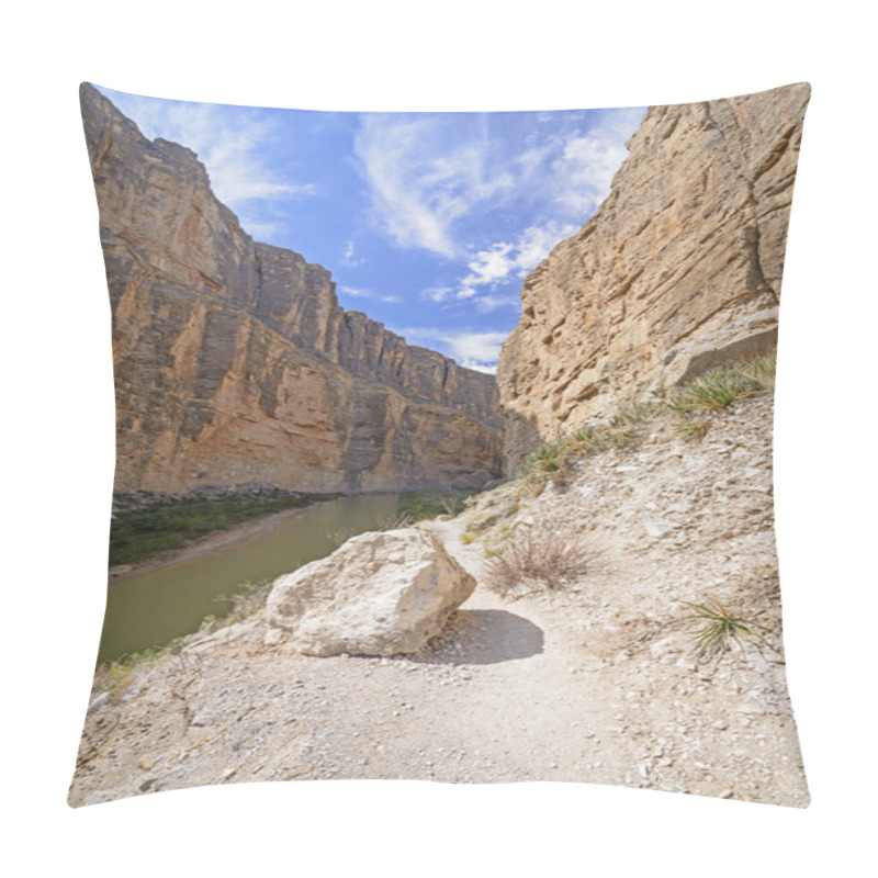 Personality  Trail Into A Desert Canyon Pillow Covers