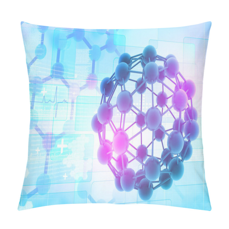 Personality  Molecules Background Pillow Covers