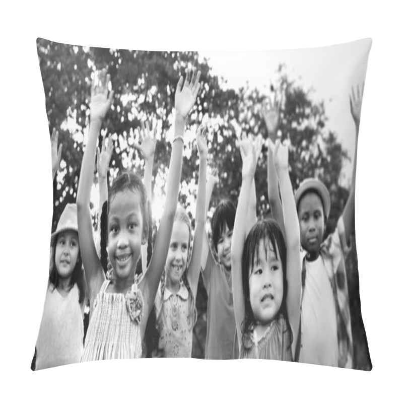 Personality  Children Playing Outdoors Pillow Covers