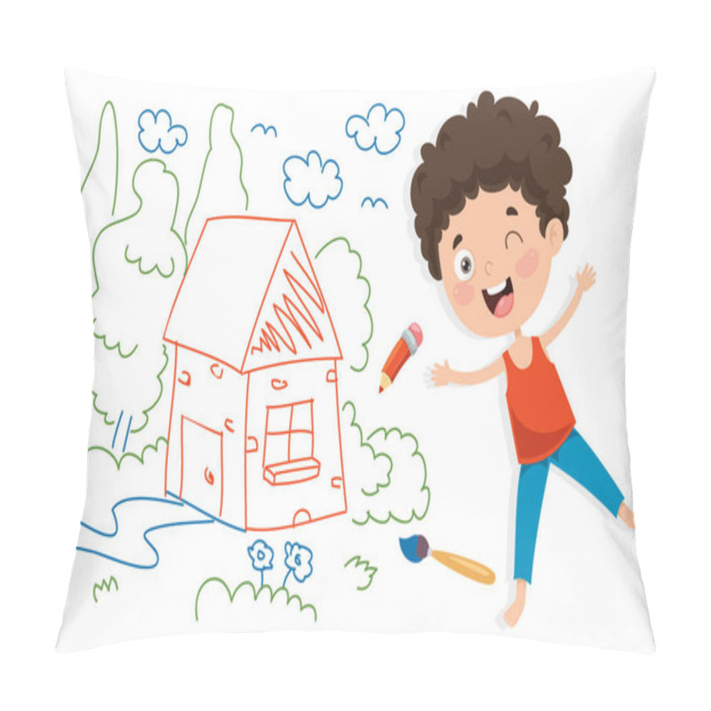 Personality  Art Concept Design With Funny Character Pillow Covers