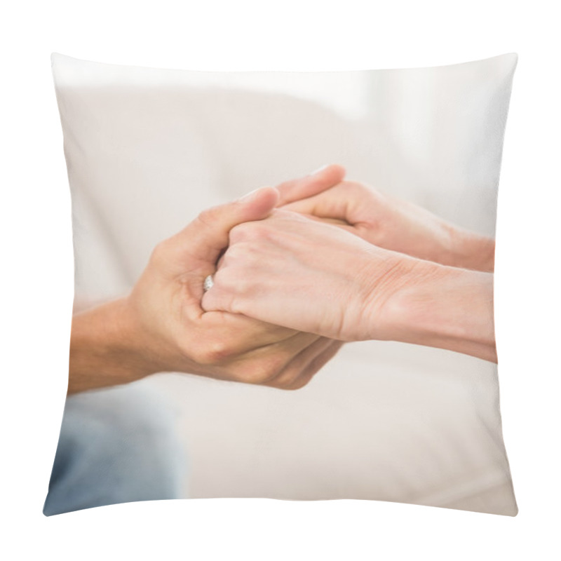 Personality  Therapist Comforting Male Patient Pillow Covers