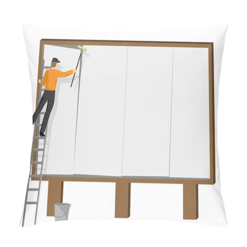 Personality  Copyspace Billboard Indicates Promotion Sign And Promote Pillow Covers