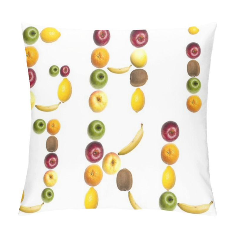 Personality  Letters Made Of Fruits Pillow Covers