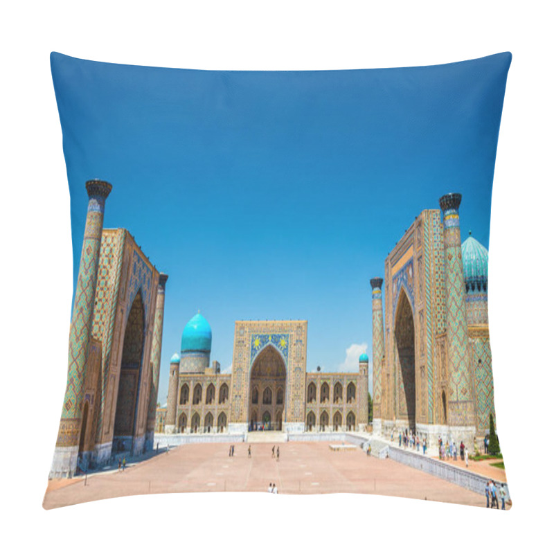 Personality  Registan Square In Samarkand - Uzbekistan Pillow Covers