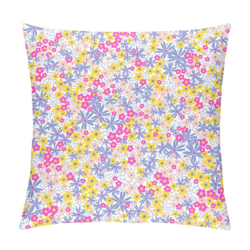 Personality  Vector Seamless Cute Naive Gentle Romantic Flower Ditsy Pattern Pillow Covers