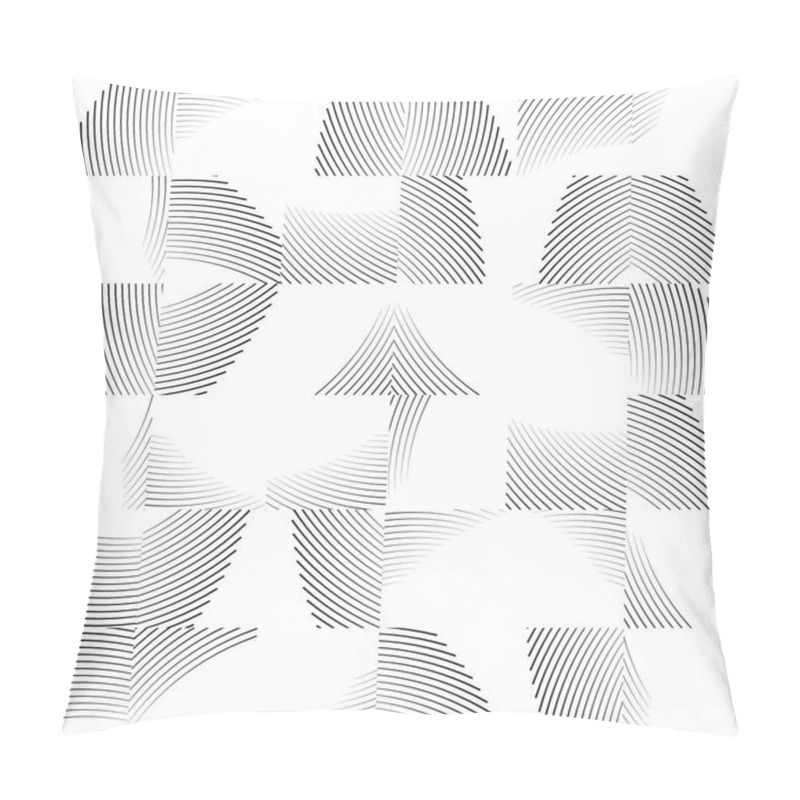 Personality  Wavy Lines Repeatable Pattern. Pillow Covers